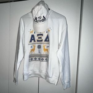 AXID CHRISTMAS CREWNECK BUNDLE AND HAT Alpha Xi Delta